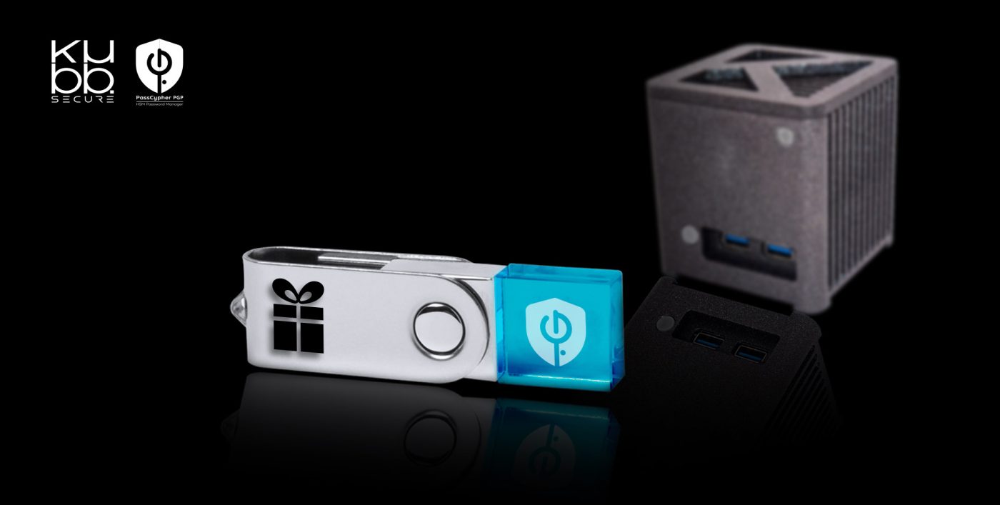 Clé USB PassCypher offerte avec KUBB Secure Mini Fanless