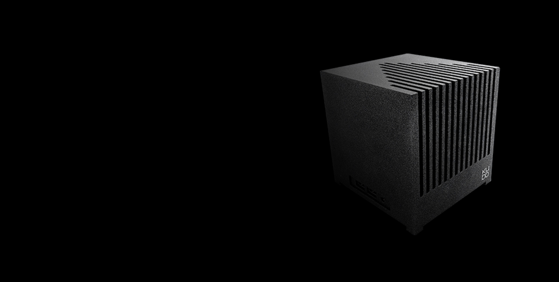 Ordinateur KUBB Secure Fanless sans ventilateur, design aluminium massif à convection naturelle