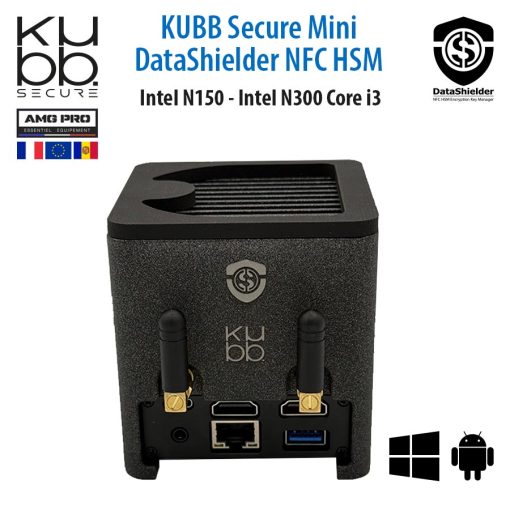 Connectiques du KUBB Secure Mini DataShielder NFC HSM – Vue arrière