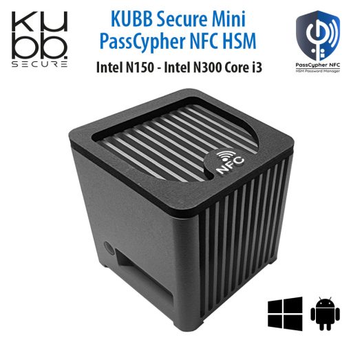 KUBB Secure Mini NFC HSM Fanless vu en perspective 3/4