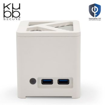 KUBB Secure Mini Fanless blanc avec PassCypher HSM PGP - Vue avant