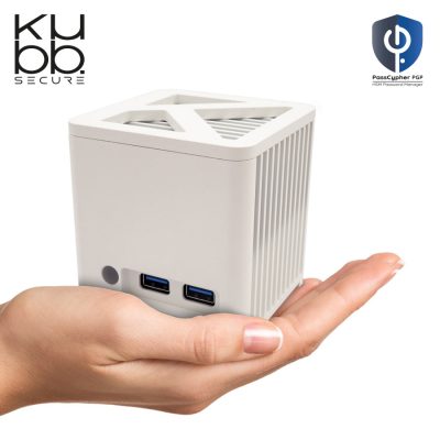 KUBB Secure Mini Fanless blanc avec PassCypher HSM PGP - Format compact