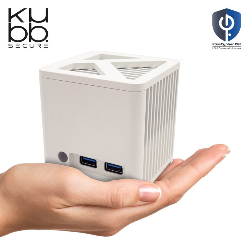 KUBB Secure Mini Fanless blanc avec PassCypher HSM PGP - Format compact