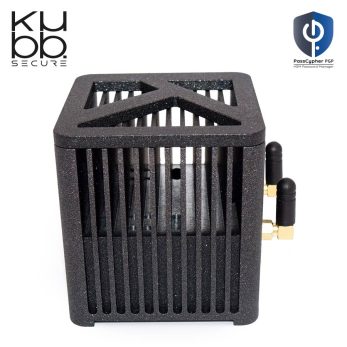 kubb secure mini fanless graphite - vue latérale gauche - ordinateur sécurisé passcypher hsm pgp