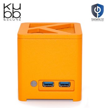 kubb secure mini fanless orange - ordinateur sécurisé avec passcypher hsm pgp