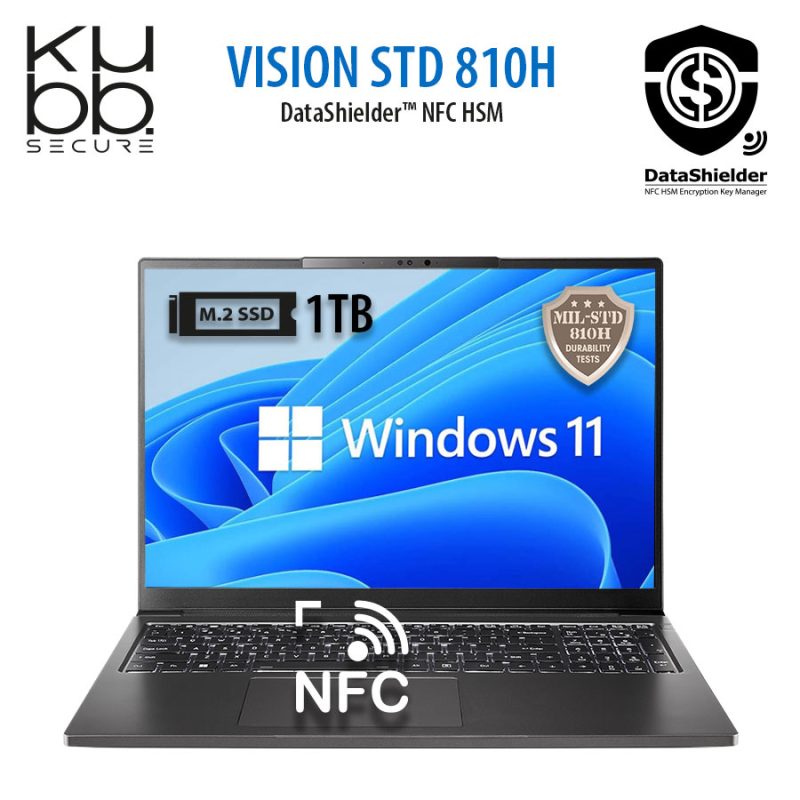 Vision Secure Laptop 1 To avec DataShielder NFC HSM intégré