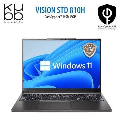 Vision Secure Laptop avec PassCypher HSM PGP et Windows 11