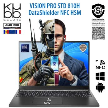 Ordinateur portable VISION PRO STD 810H DataShielder NFC HSM – Souveraineté numérique civil et militaire